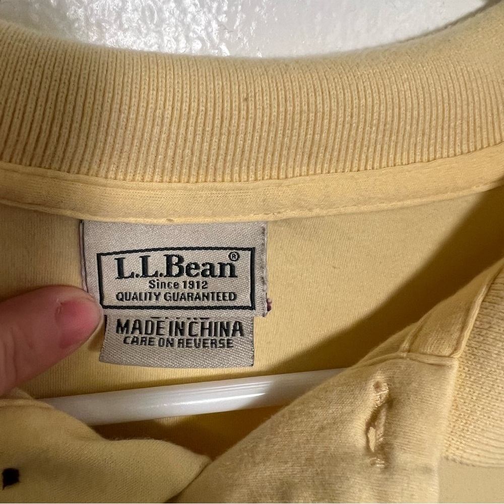 L.L. Bean Yellow Polo Shirt - Picture 9 of 10